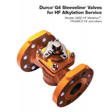 Durco HF Alkylation Service Plug Valve PDF